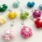 양말목 꽃 키링 만들기 DIY 키트 12색상 업사이클 공예 만들기 키트 환경 교육 체험 : 맘씨솜씨