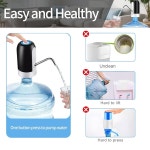 5갤런 병용 정수기, USB 충전 물병 펌프, 가정, 주방, 사무실, 캠핑, 여행용 휴대용 식수 저그 펌프 Black : Amazing009