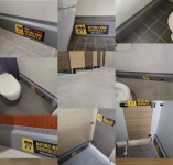 화장실 안심 스크린 큐비클 하부 가림막 2개 세트 불법촬영 방지 파티션 몰카차단 보호막 : 이레일상