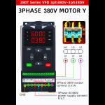 호환  ZQ280 220V 380V 345.57.5KW 가변 주파수 드라이브 3상 속도 제어기 인버터 VFD 인버터 : 22제니