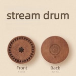 나무 스트림 드럼 명상 웨이브 오션 사운드 힐링 자연 흐르는 물 휴대용 스트레스 해소 도구 1. Wave Drum : 지이유26호점