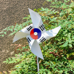 22cm 태극기 바람개비 만들기 DIY 유아미술 재료 어린이집미술교구 태극기모양 : 정리바구니