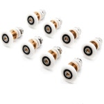 샤워 유리 슬라이딩 도어 25M 롤러 풀리 직경 20MM 행잉 23MM 욕실 편심 캐비닛 20mm : 하이브로드마켓