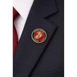 공식 라이선스 미 해병대 (USMC) 1인치 라펠 핀 | 완벽한 베테랑, 해병 및 군사 선물 | 셈퍼 피델리스 | 올드 도미니언 LLC : 쿠노