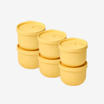 [N단독구성] 아이스웨이 실리콘 냉동밥용기 350ml 6p : 실리만