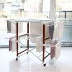 대명아이넥스 아이넥스 홈그린 원목 빨래건조대 접이식 튼튼함 대형 이불건조대 : 닥터스콜렉션