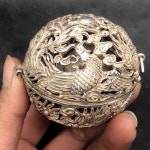 구리니켈 용과 봉황 무늬 향로 향볼 역류향 기본 : 유라이프몰42호점