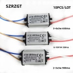 공장 도매 10개 정전류 LED 조명 방수 IP67 드라이버 2-3X3W 6-10X1W 3-4x3w 350Ma 전원 : 소로유통N