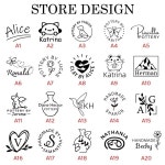 맞춤형 도자기 스탬프 점토 개인 로고 및 디자인 제작 비누 씰 DIY 수제 선물에 적합 : CompanySON