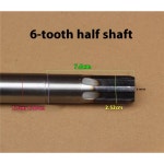 electric bike hub parts전기 세발자전거 리어 액슬 하프 샤프트 6번째 10 cm 45 # 6206 베어링 90-72cm 고강도 기어박스 변속기 : 똑똑딜