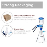 JOANLAB 2000ML 실험실 진공 여과 장치 필터링 제공 1년 플라스크 퍼널 등급  500 mL Filtering Flask : 더본다.