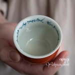 [다도 다기] 예향원 경덕진 고궁홍 도자기 시문 소항배 찻잔 75ml C-5819 : 예향원