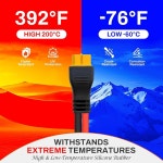 휴대용 발전소, LiFePO4 배터리, RV 및 태양광 발전기용... 연장 케이블 20Ft 12AWG 또는 2/6/10/20/25/35/50/100Ft 4mm : Amazing009