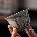 [다도 다기] 예향원 순수공 화석홍 수회 난화 화변배 찻잔 65ml C-5822 : 예향원