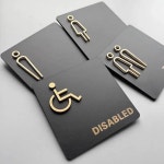 아크릴 성별 심볼 화장실 문 표지판 호텔 레스토랑 쇼핑몰용 공중 방향 표시 1. women : 유라이프몰39호점