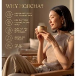 퀸 오미 호지차 파우더 | 80g 100 일본식 구운 녹차 u2014Matcha & 커피 얼터너티브 저카페인, 성분이 풍부하고 매끄럽고 토스티, 너티 향... 