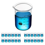 맥엑스 1 7 50ML 튼튼한 유리 비커 24팩 눈금 024 그리핀 BKL050 폼 3  Beaker Tongs : 더본다.