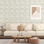 스틱 벽지 모던 보헤미안 자체 서랍용 장식 갈색 월페이퍼 500 43 197인치 탈착식 17 3 x 197 : 오늘도 탐나