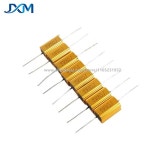 2개/세트 RX24 5W 금색 알루미늄 쉘 저항기 0.1R 0.22R 1R 1.5R 2R 10 12 15 33 47 75R 120R 680R 옴 1K 전력 : 루니브