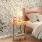 스틱 벽지 모던 보헤미안 자체 서랍용 장식 갈색 월페이퍼 500 43 197인치 탈착식 17 3 x 197 : 오늘도 탐나