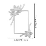 꽃은 직사각형 테두리를 장식합니다 금속 절단 다이 카드 만들기 스크랩북 공예 엠보싱 컷 1. H3498 : 유라이프몰24호점