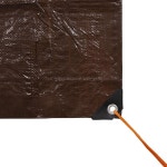 STANSPORT 경량 립스톱 방수포 3.7 X 브라운 - 16피트) 4.9M(12 8 x 10 One Pack 방수포 : 온슈어데이