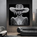 페인팅 키트 미술 아름답고 우아한 모자 모자이크 드릴 자수 수제 취미 1. square drill 30x30cm : 지이유10호점