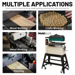 드럼 샌더 공급 벨트 컨베이어 - 그리즐리 18인치 G0458 드럼 샌더, 실리콘 카바이드, 18인치 x 44-1/2인치, 100 그릿 장착 가능 : 신부상사