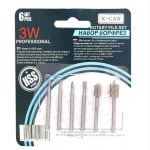 텅스텐강 6개 목재용 고속강 로터리 파일 목공 밀링 커터 조각칼 NO.C0375 : 오십육플렉스