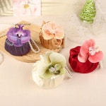 새틴 실크 원단 꽃 매듭 핸드백 난초 디자인 웨딩 캔디 백 포장 상자 1. 03 : 유라이프몰31호점