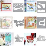 햇빛과 무지개 배경 금속 커팅 다이 오크 나무 장면 마법의 단어 스크랩북 카드 공예 제작용 1. H4573 : 유라이프몰42호점