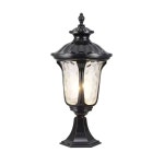 옥외 방수 유럽 복고풍 스타일 입구 울타리 연결된 안뜰 기둥 헤드라이트 1. black : 유라이프몰5호점