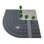 Mycity1 144, 1 100 규모의 도시 장면, 파괴된 건물과 도로, 수제 모형 디스플레이 플랫폼 1:144 : bestie10