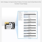 UART-WiFi 및 이더넷 모듈 내장형 UART 직렬 서버 산업용 WiFi 모듈 통합 802.11b/g/n 모듈 : 오십팔플렉스