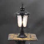 옥외 방수 유럽 복고풍 스타일 입구 울타리 연결된 안뜰 기둥 헤드라이트 1. black : 유라이프몰5호점