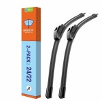 WOWIPER OEM 24 22 U/J-Hook 자동차 교체용 앞유리 와이퍼 블레이드(2개 세트) : 고흥상회10호점