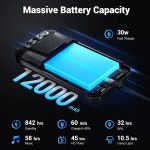 FOSSIBOT F106 PRO 견고한 스마트폰, 15GB + 256GB 스토리지 스마트 : 블루1