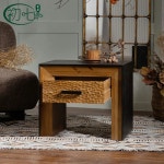 중세 스타일 원목 레트로 발코니 화분대 미국 홈스테이 베이 윈도우 조각 티 테이블 침실 서랍장 1. -H3415 : 유라이프몰19호점