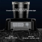 다기능 백색 내장 구동 헤드램프 타입 헤드라이트 장거리 1. white UV light : 유라이프몰5호점