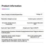 B30C-Android 13 자동 AI 박스  무선 Carplay  8128G 및 내장 멀티 GNSS  4G Qualcomm G6125용 : 미주브틴