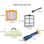 샤크 RV2400WD RV2402WD AV2610WA AV2630WA RV2400WS UR2450WD 매트릭스 2-in-1 로봇 청소기 교체 부품 15팩 : 플라워샵003