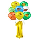 11 Pcs 라이온 킹 라텍스 알루미늄 풍선 하쿠나 생일 파티 장식 베이비 샤워 어린이 : 그리다컴퍼니