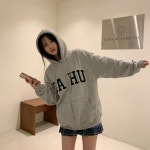 캐주얼 데일리 레터링 오버핏 루즈핏 가을 후드 집업 3033 : 메이드바이썸원