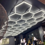 맞춤형 5x8M 헥사그리드 LED 차고 조명 시스템 (자동차 정비 및 디테일링 작업장용) : 동원인터네셔널