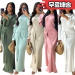 중동 이슬람 민족 의류 우아한 드레스 기질 통근 가운 봄 : 사이전자