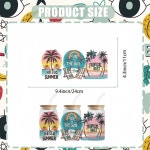 유리 전사 스티커 여름 해변 테마 공예 방수 온스 유리잔 가구 목공 1. 5pcs-h8051 : 유라이프몰14호점