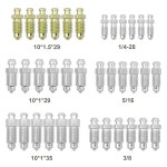 블리더 나사 모음 키트, 차량 브레이크 캘리퍼 액세서리 블리더 밸브 키트 교체 H9402-6, H9402-6, H9402-6, H9406-6, H9 : 고흥상회10호점