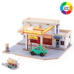 [구마누] 목재만들기키트 나무판조립키트 피규어 미니 주유소와 편의점 : 구마누