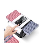 나일롤 2 덱 조용하고 충전식 카드 자동 셔플러, 게임용 셔플링 카지노 래피드 포커 전기 Compact : 루나인키