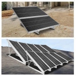 SOYAN 2는 지붕, RV, 지면, 보트 등에 적합한 향상된 크로스 빔을 갖춘 100-400와트 태양광 패널용 45인치 패널 마운트 브래킷을... 